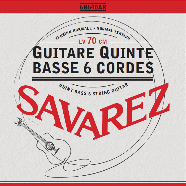 GUITARE QUINTE BASSE 6 CORDES TENSION NORMALE 6Q640AR